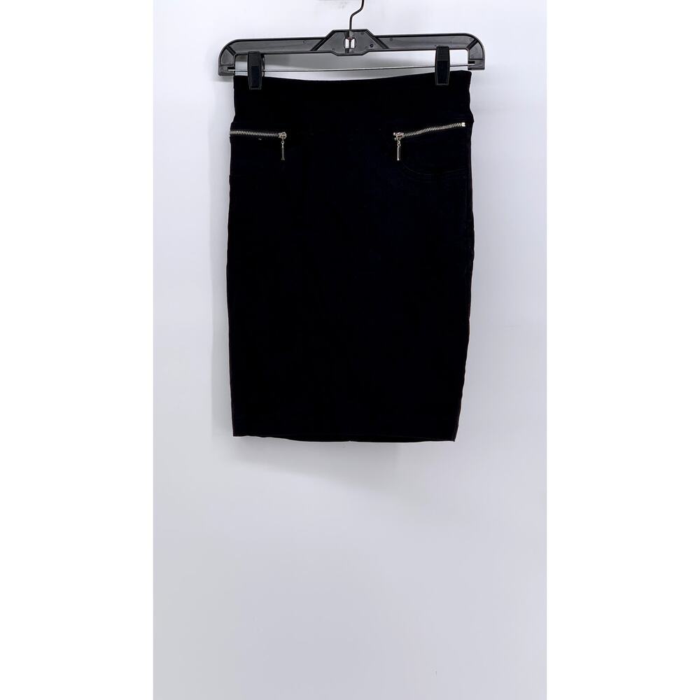 JOE B By Benbasset Women's Black Zipper-Pocket Pencil Skirt SZ S